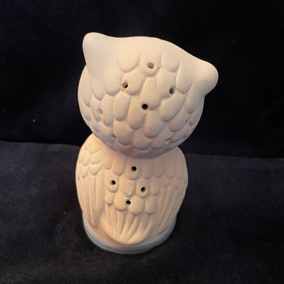 Vintage COTY Owl Air Freshener Potpourri Holder Figurine Terra Cotta 2.5"w & 4"h - Picture 6 of 9